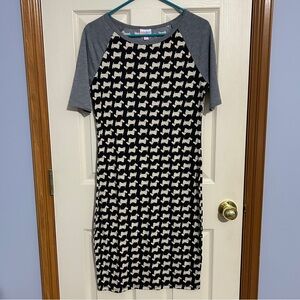 Scotty Dog Print LuLaRoe Dress Julia